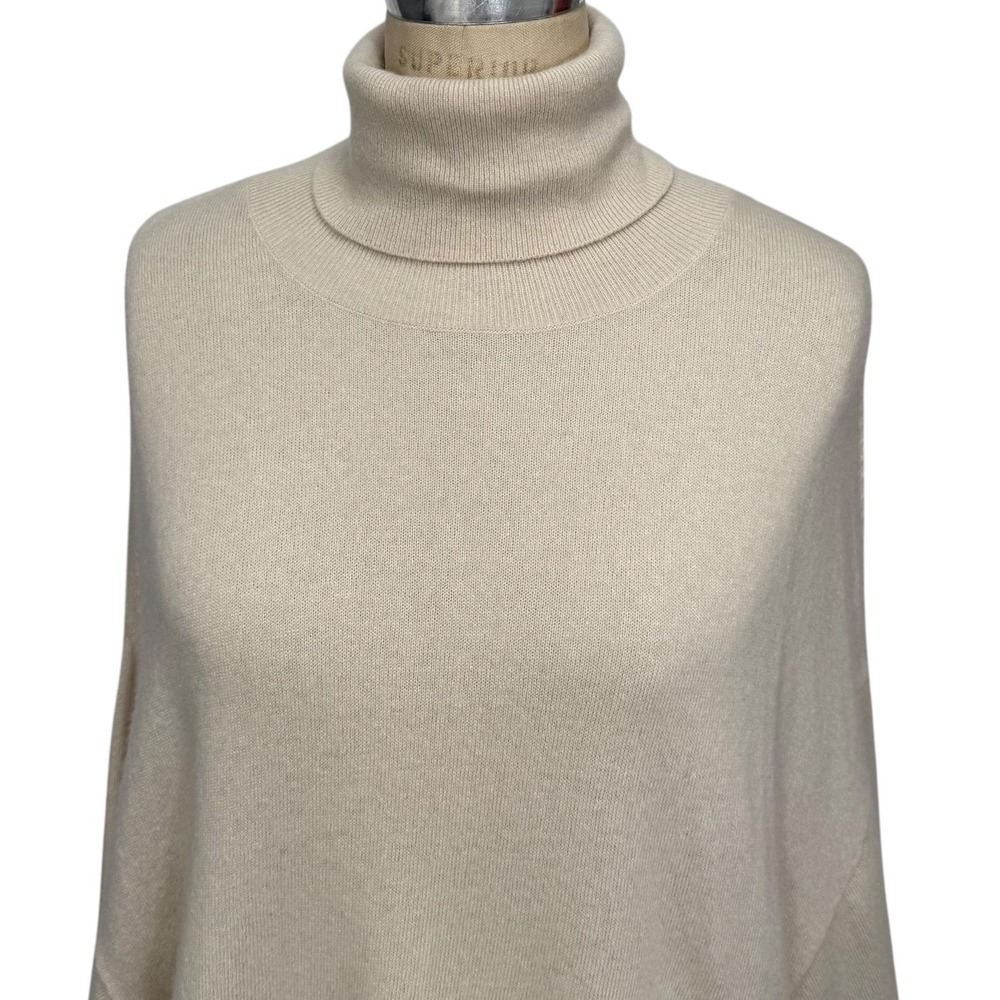 Nude Brand Knit Turtleneck Sweater Oversized Italian 46 XL Wool Cashmere Blend - Picture 3 of 12